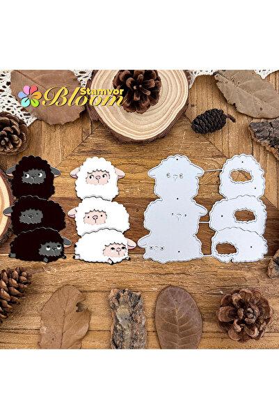 Choice Original Lovely Sheeps Animals Jenga Metal Cutting Dies Scrapbooking D...