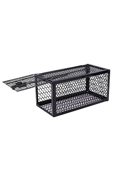 Choice Black Reusable Metal Mouse Trap Cage With Adjustable Sensitivity & Aut...