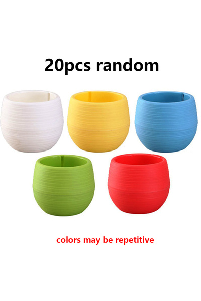 Choice3 20pcs random 5/10/20pcs Mini Flower Pots for Succulents Small Plants ...
