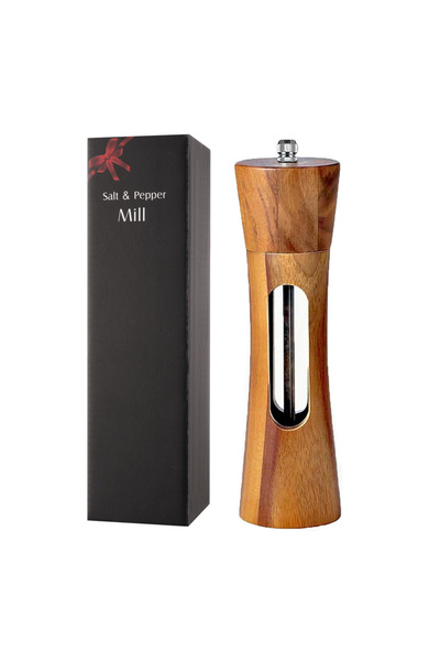 Choice A Wood Salt and Pepper Grinder Solid Manual Adjustable Coarseness Larg...