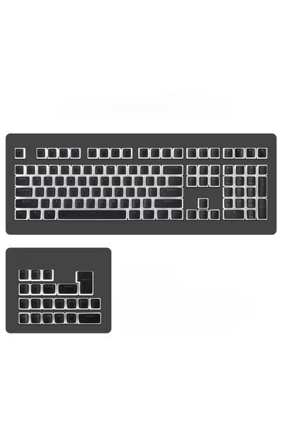 Choice3 أغطية مفاتيح بلاك بودنغ شفافة من مادة PBT أصلية للوحات مفاتيح الألعاب...