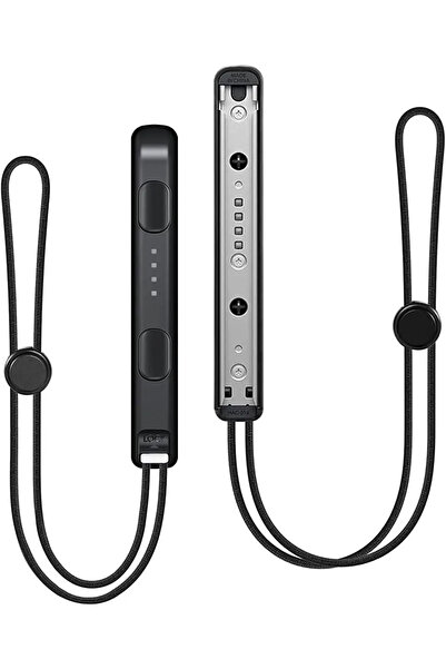 Choice4 حزام معصم معدني أسود لجهاز نينتندو سويتش ووحدة تحكم ألعاب OLED، حبل ي...