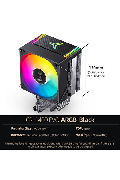 Choice4 As Shown As Shown CR1400E ARGB B JBO CR1400 EVO CPU Cooler 4 Heat Pip...