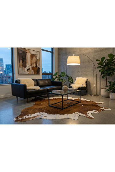 Nuance Atelier Hakiki Dana Derisi Post Halı – Lüks ve Doğal Dekorasyon, Şık v...