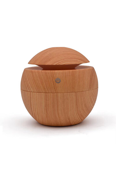 Choice جهاز ترطيب وتنقية هواء مكتبي صغير محمول من الخشب الفاتح من هومفيش، كرو...