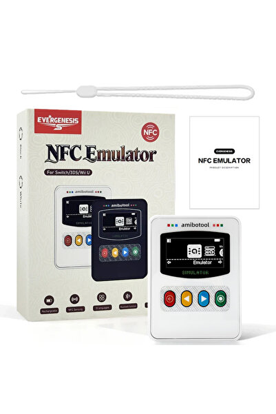 Choice1 White For Amiibo Smart iNFC Pixl Emulator OLED HD Bluetooth Intellige...