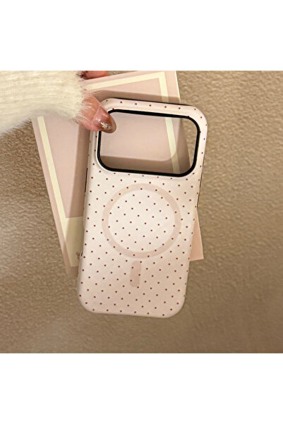 Choice23 iPhone17 Pro Max only case Korean Full Screen Polka Dot Fold Love He...