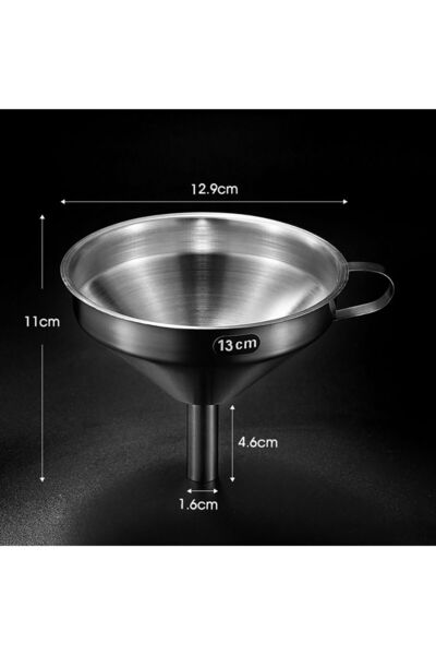 Choice1 2 Stainless Steel Funnel Wide Mouth Oil Liquid Metal Funnel with Deta...