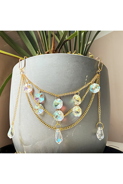 Choice Gs-Gpsd-6070 1Pc Crystal Hanging Ornament, Flower Pot Hanging Decorati...