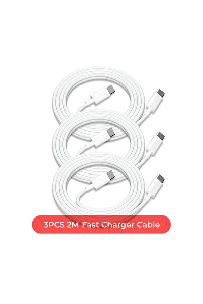 choice2 كابل من النوع سي إلى النوع سي 3 قطع - 2 متر NNBILI 3 قطع PD100W كابل ...