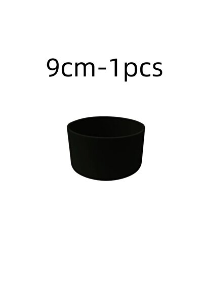 Choice25 قاعدة كوب سيليكون سوداء 9 سم (7.5/9 سم) غطاء واقٍ سفلي وسادة قاعدة ع...