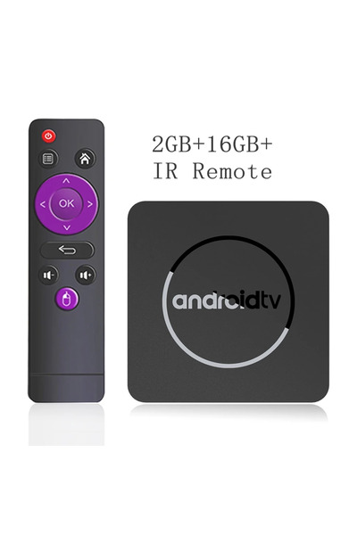 choice2 EU Plug Q1 2GB16GB IR Remote Android 14 4K HDR10+ Smart TV Box Allwin...