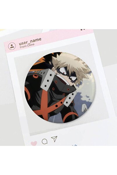 Choice62 z3 25x25mm Cool Cartoon Katsuki Bakugo For Clothes Anime Enamel Pin ...