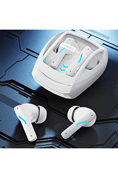 Choice Lenovo White GT100 True Bluetooth 6.0 Earphones Esports Gaming Wireles...