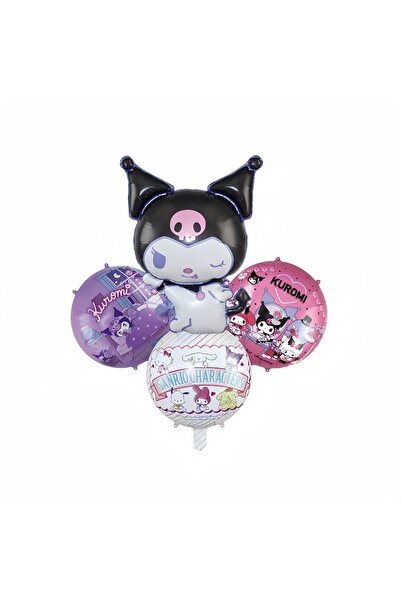 Choice مجموعة بالونات سانريو هيلو كيتي وكورومي (4 قطع) - بالونات فويل - عيد م...