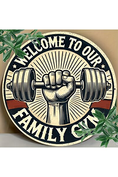 Choice لوحة ترحيب دائرية من الألومنيوم بتصميم كلاسيكي مقاس 20×20 سم (8×8 بوصة...