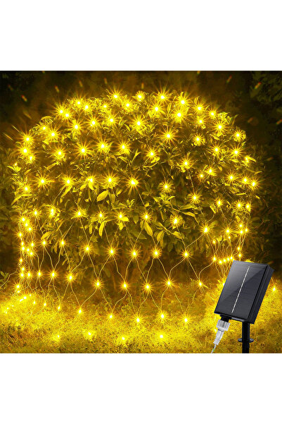 Choice1 1.5X1.5M 100LED Warm White 100/200LED Solar Powered LED Fairy Net Lig...
