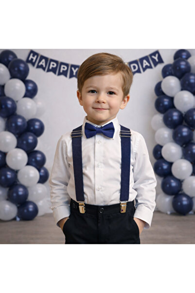 Monkabox 1-5 Yaş Erkek Çocuk Askı Papyon Takım – Şık Özel Gün Kombini 23 nisa...