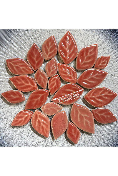 Choice1 red 100g Oval Ceramic Mosaic Tiles Piece DIY Mosaic Making Stones for...