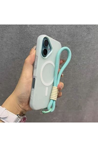 Choice جراب مغناطيسي بلون أزرق سماوي فاتح لهاتف iPhone 16، متوافق مع Magsafe ...