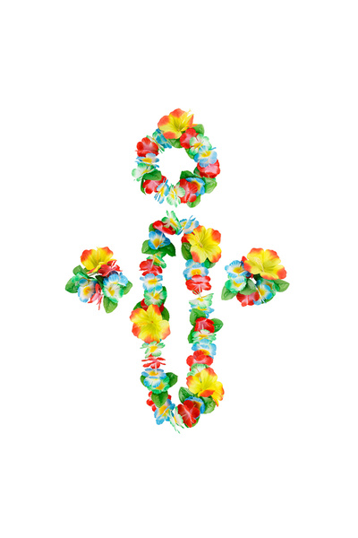 choice2 A1 4Pcs/set Hawaiian Artificial Flower Wreath Necklace Hawaii Theme P...