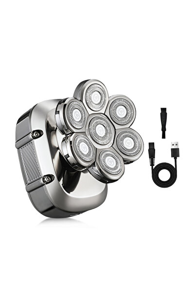 Choice Silver USB charging, five speed electric bald shaver, men's multifunct...