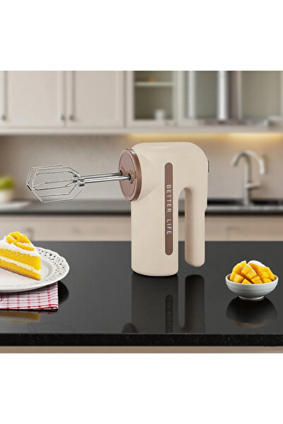 Choice Brown ONEKA Cordless Electric Handheld Mixer 5 Speed With Two Detachab...