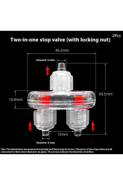 Choice1 A2 【N】2Pcs Durability Aquariums Fish Tank Oxygenation Pump Check Valv...