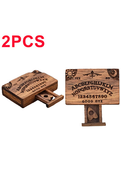 Choice1 لوحتان صغيرتان من ألواح الويجا، بتصميم كلاسيكي، مع درج خشبي مصغر، لرس...