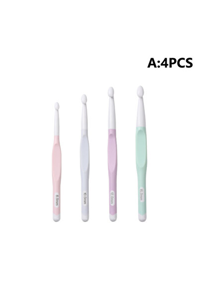 Choice1 4PCS 4/5pcs Ergonomic Handle Crhet Hooks 8/10/12/15/20mm Knitting Nee...