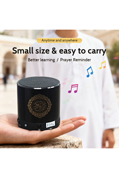 choice2 مصحف أسود، أذان، مصحف إسلامي، مكبر صوت بلوتوث لاسلكي محمول صغير الحجم...