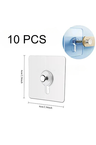 Choice5 10 قطع من خطافات الحائط الشفافة ذاتية اللصق لإطارات الصور، خطافات لول...