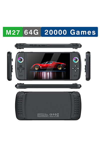 choice2 جهاز ألعاب فيديو محمول M27 بسعة 64 جيجابايت (20 ألف لعبة) بشاشة IPS م...
