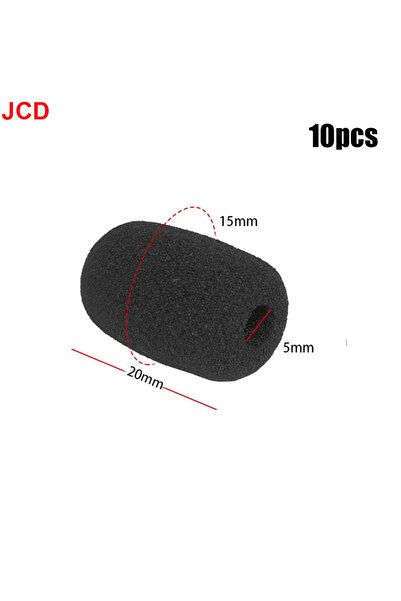 Choice5 20x15x5mm 10pcs JCD 10pcs Mini Microphone Foam Covers Mic Protector C...