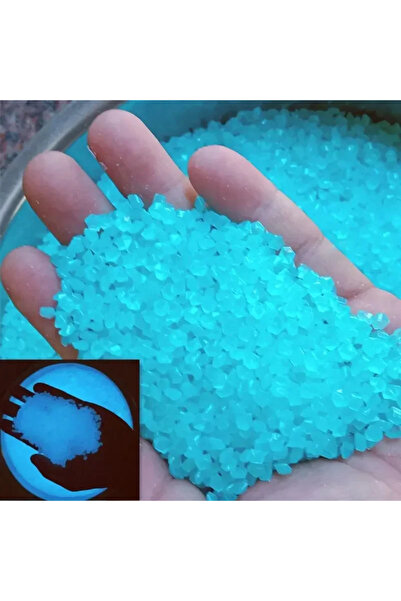 Choice5 2000 قطعة من رمل مضيء أزرق فاتح 3-5 مم، يتوهج في الظلام، مناسب للزراع...