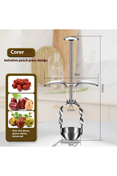 Choice كما هو موضح، أدوات متعددة الأغراض لإزالة بذور الكرز والزيتون والتمر ال...