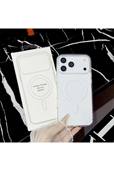 Choice34 جراب شفاف لهاتف iPhone 17 Pro مع عبوة، يدعم الشحن اللاسلكي المغناطيس...