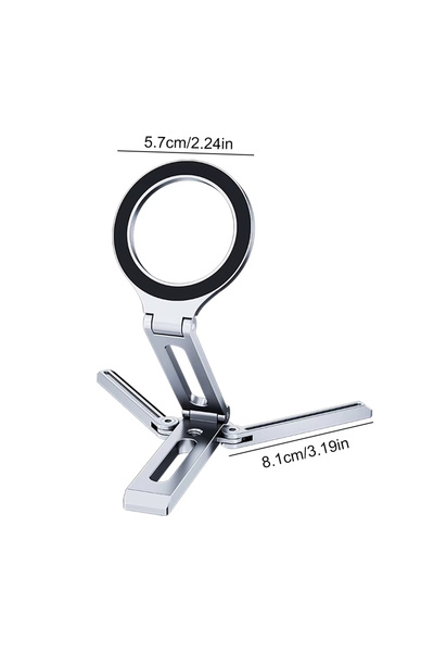 Choice Aluminum Sliver Universal Magnetic Phone Holder Travel Flexible Rotati...