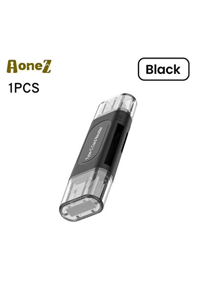 choice2 Black 1PCS 4-in-1 Multifunction USB TYPE-C Card Reader External Stora...