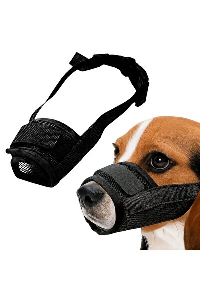 Choice black XL Dog Muzzle Breathable Mesh – Adjustable Nylon Muzzle for Medi...