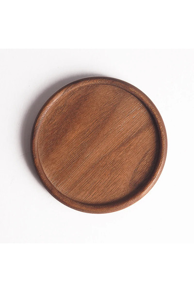 Choice 8.8 × 1 سم، قاعدة أكواب قهوة/شاي دائرية من الخشب، مصنوعة من خشب الجوز ...