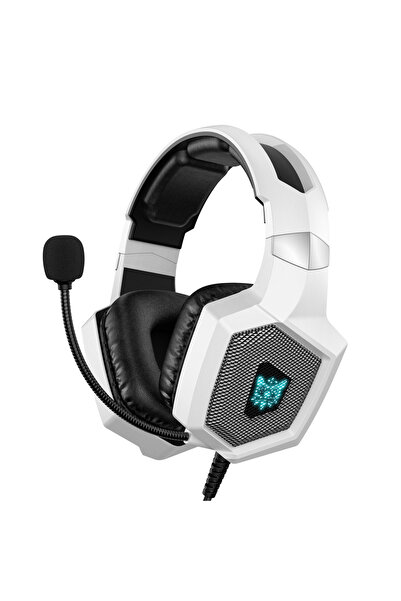 choice2 سماعة ألعاب أونيكوما K8 بيضاء مع ميكروفون - ميكروفون مانع للضوضاء، صو...