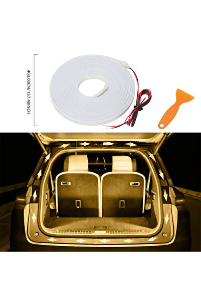 Choice1 شريط إضاءة LED أوتوماتيكي بطول 4 أمتار باللون الأبيض الدافئ، مزود بمس...