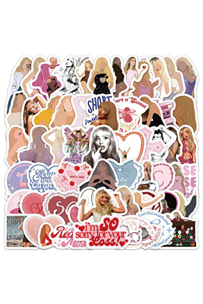 Choice 60 قطعة من ملصقات سابرينا كاربنتر المقاومة للماء، مناسبة للدفاتر ، غلا...