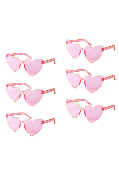 Choice5 6pcs pink 6/8/10/12pcs Wedding Bridal Shower Sunglasses Pink Red Hear...