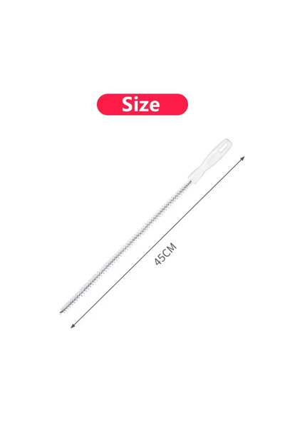 Choice1 فرشاة تنظيف أنابيب المياه بطول 45 سم، أداة تنظيف الأنابيب، منظف شعر ا...