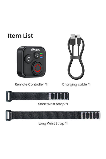 Choice جهاز تحكم عن بعد لاسلكي عالمي أسود اللون بتقنية بلوتوث لالتقاط صور الس...