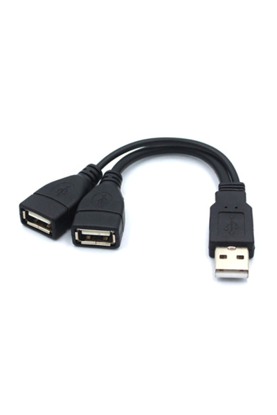 Choice1 15cm USB 2.0 Splitter Y Cable 1 Male to 2 Female Extension Cord Power...