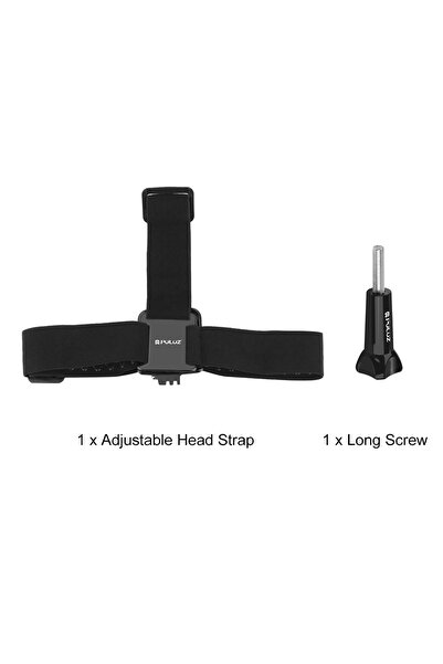 Choice حزام تثبيت مرن قابل للتعديل من PULUZ باللون الأسود، مناسب لكاميرات GoP...