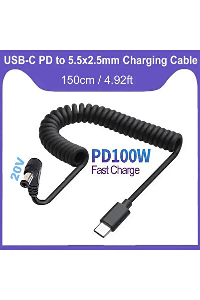 Choice 20V Cable -150cm USB C to DC 5.5mm x 2.5mm Power Cord, USB Type C PD I...